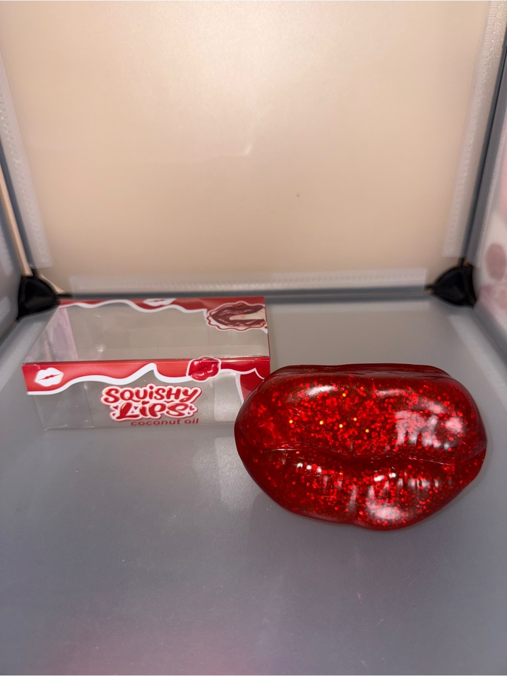 Coconut Oil Super Cute Glitter Squishy Lips 💋 Soft & Plump